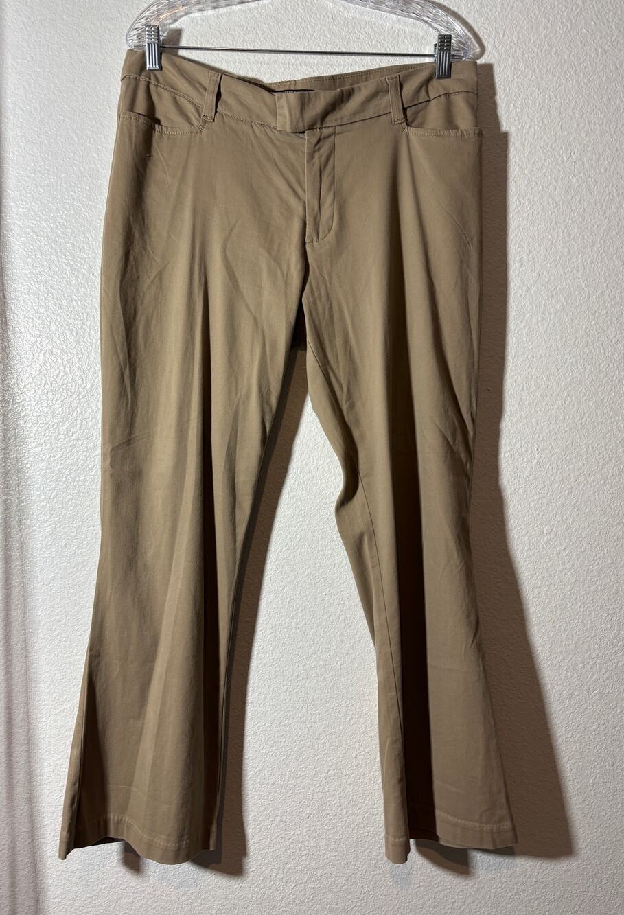 Riders by Lee Women's Size 14p Petite Tan Bootcut Pants Everyday Durable Neutral